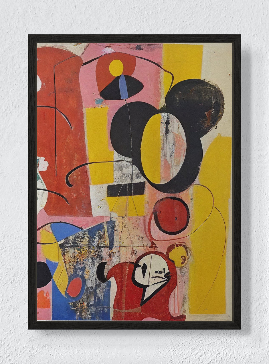 ABSTRACT FANTASIA - Black frame canvas