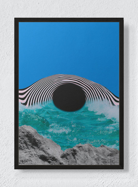 ABYSS INTERFACE - Black frame canvas