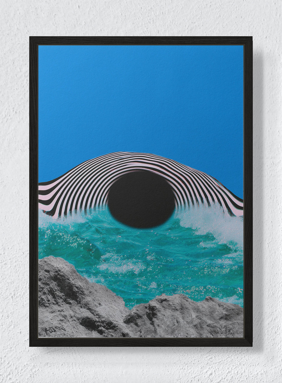 ABYSS INTERFACE - Black frame canvas