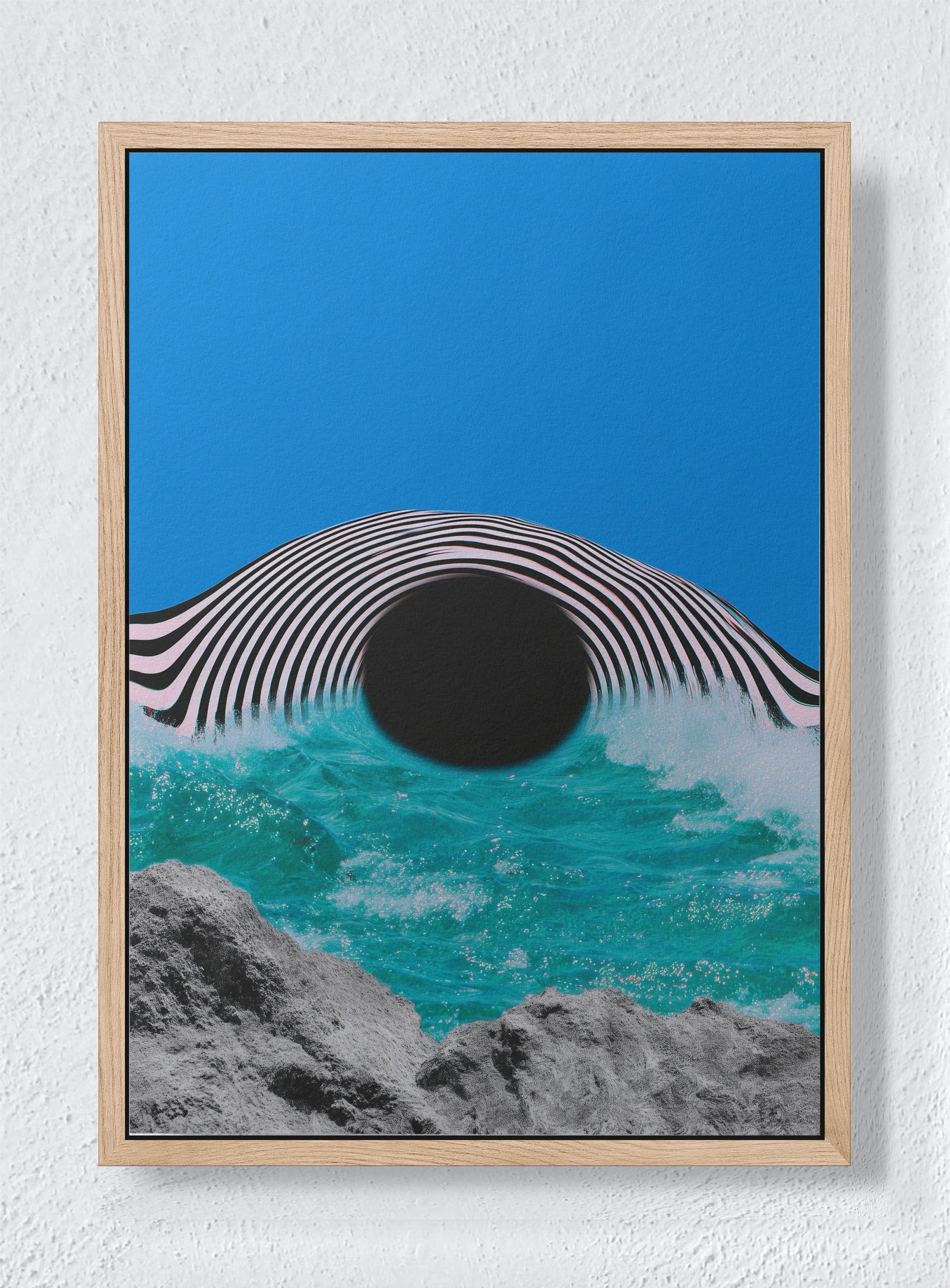 ABYSS INTERFACE - Natural frame canvas