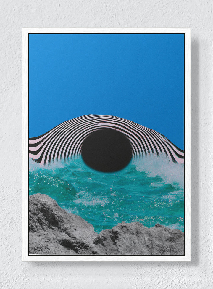 ABYSS INTERFACE - White frame canvas