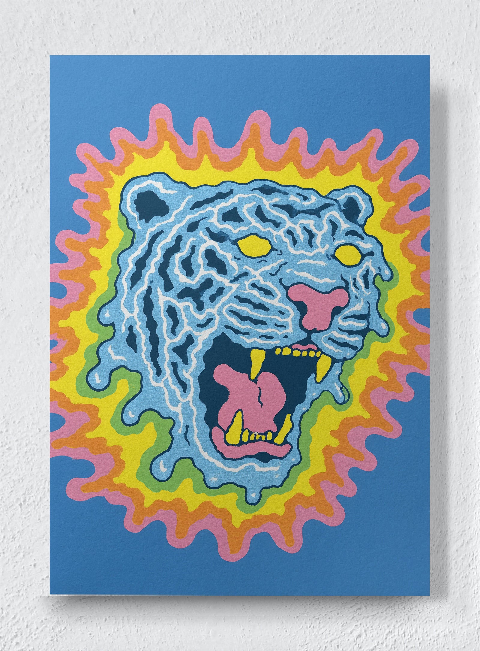 ACID TIGER - Unframed canvas