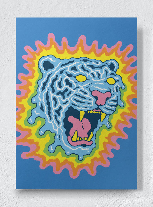 ACID TIGER - Unframed canvas