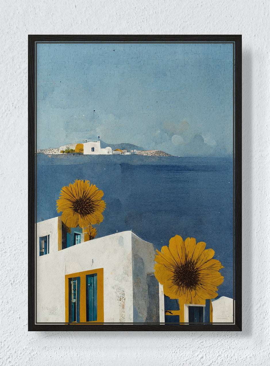 AEGEAN - Black frame canvas