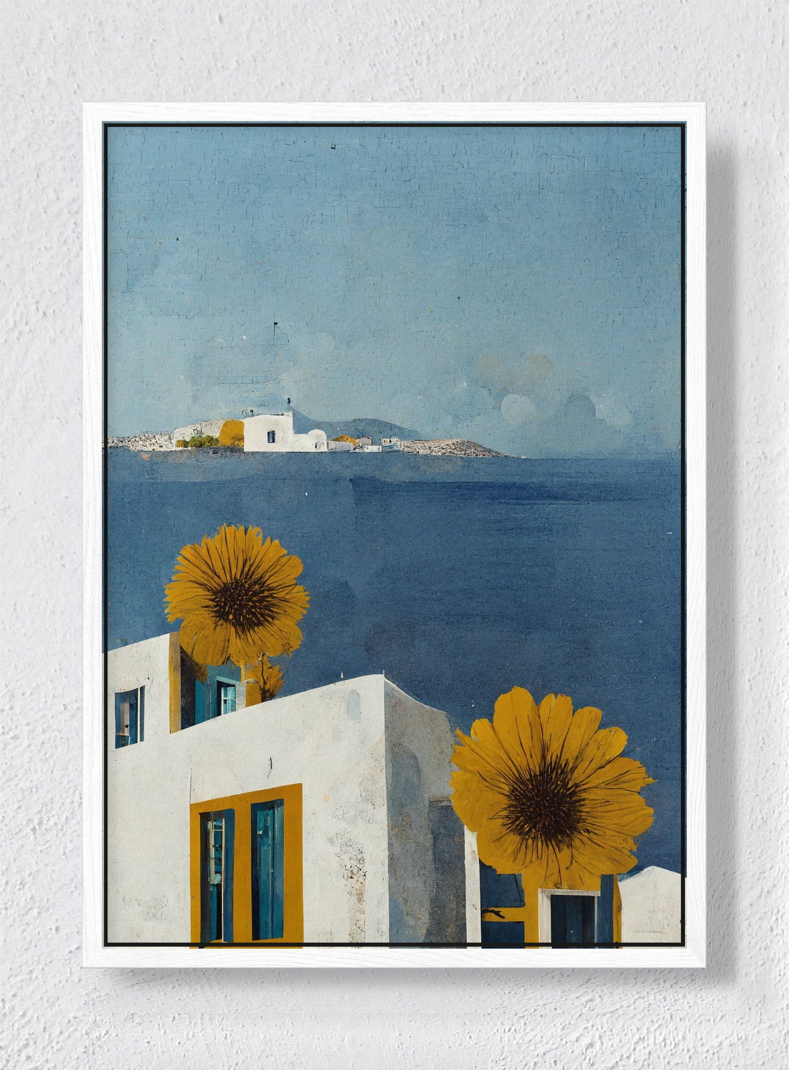 AEGEAN - White frame canvas