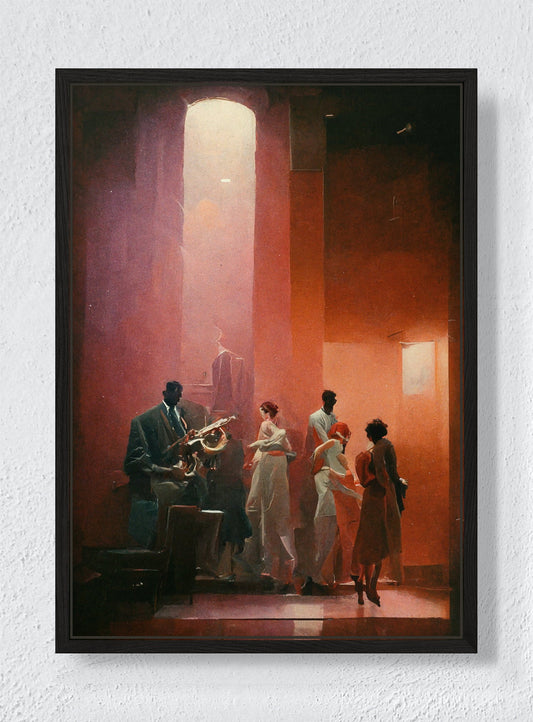 AFTER HOURS - Black frame canvas