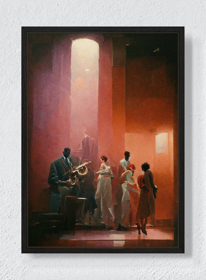 AFTER HOURS - Black frame canvas