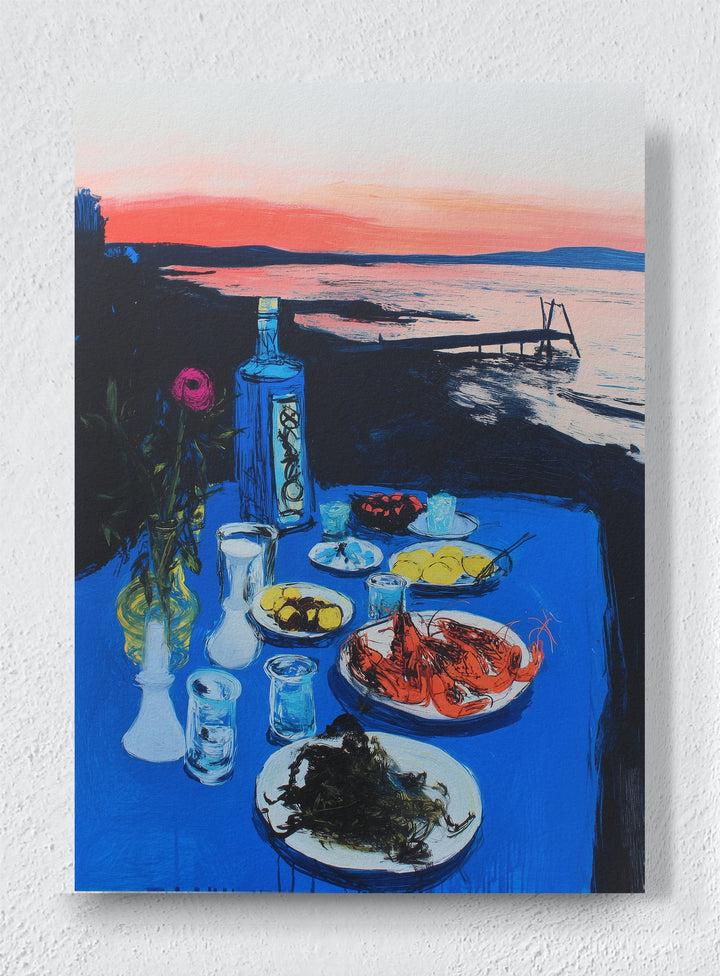 AL FRESCO EVENING - Unframed canvas