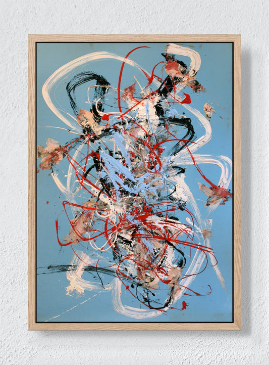 ALL THE LINES WE LEAVE - Natural frame canvas