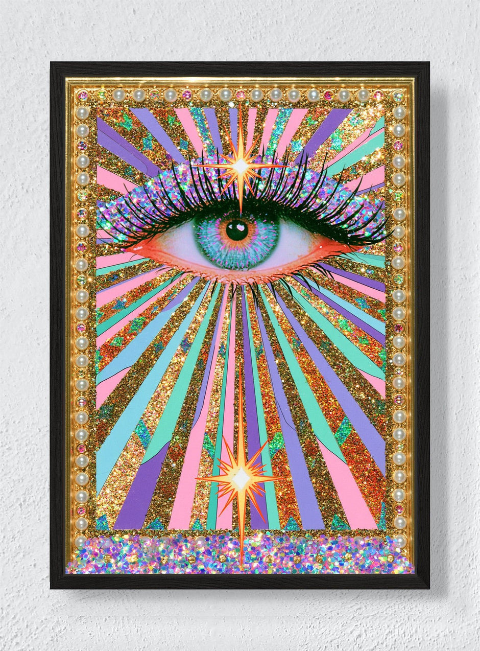 AN EYE FULL OF SUNSHINE - Black frame canvas