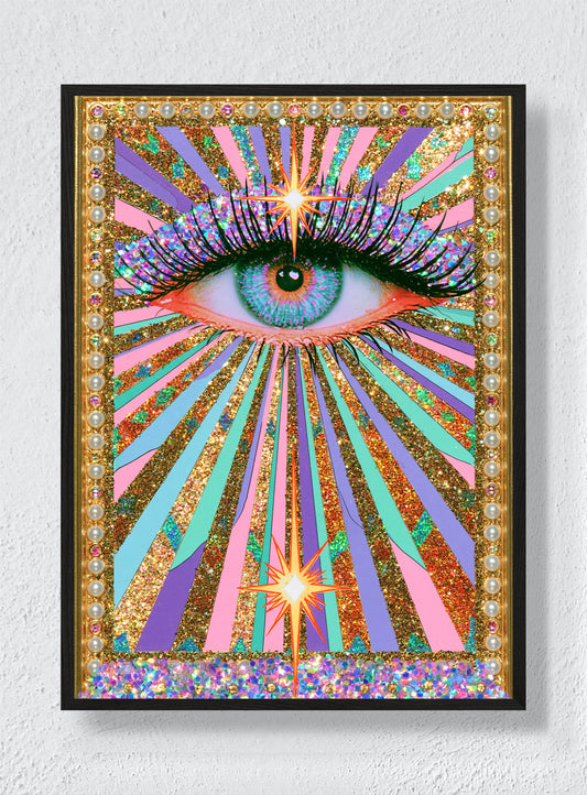 AN EYE FULL OF SUNSHINE - Black Frame