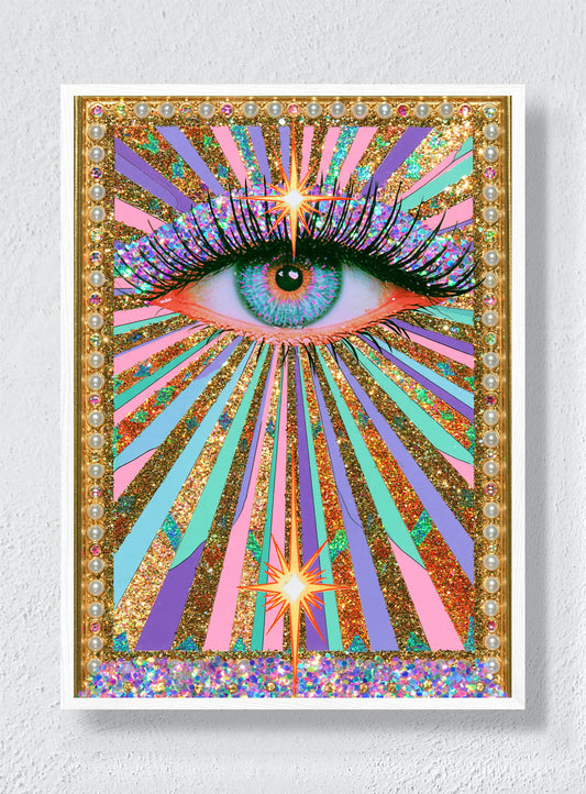 AN EYE FULL OF SUNSHINE - White Frame
