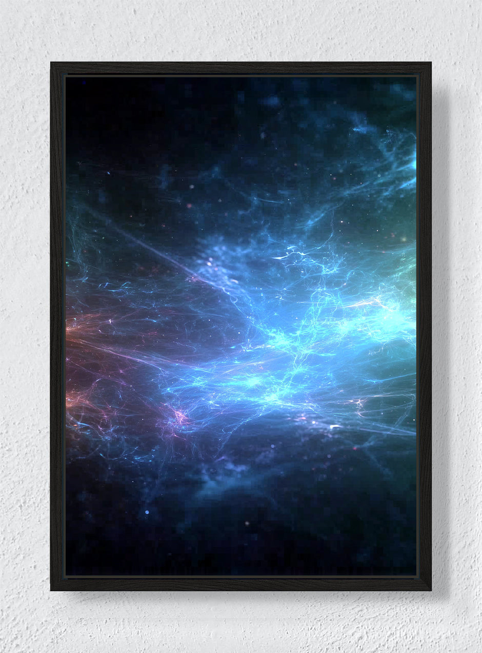 AN OCEAN MADE OF STARS - Black frame canvas