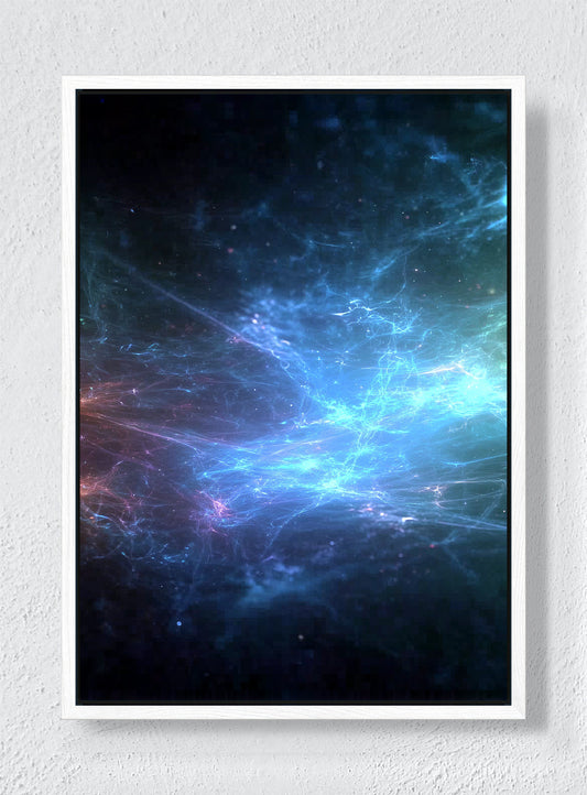 AN OCEAN MADE OF STARS - White frame canvas