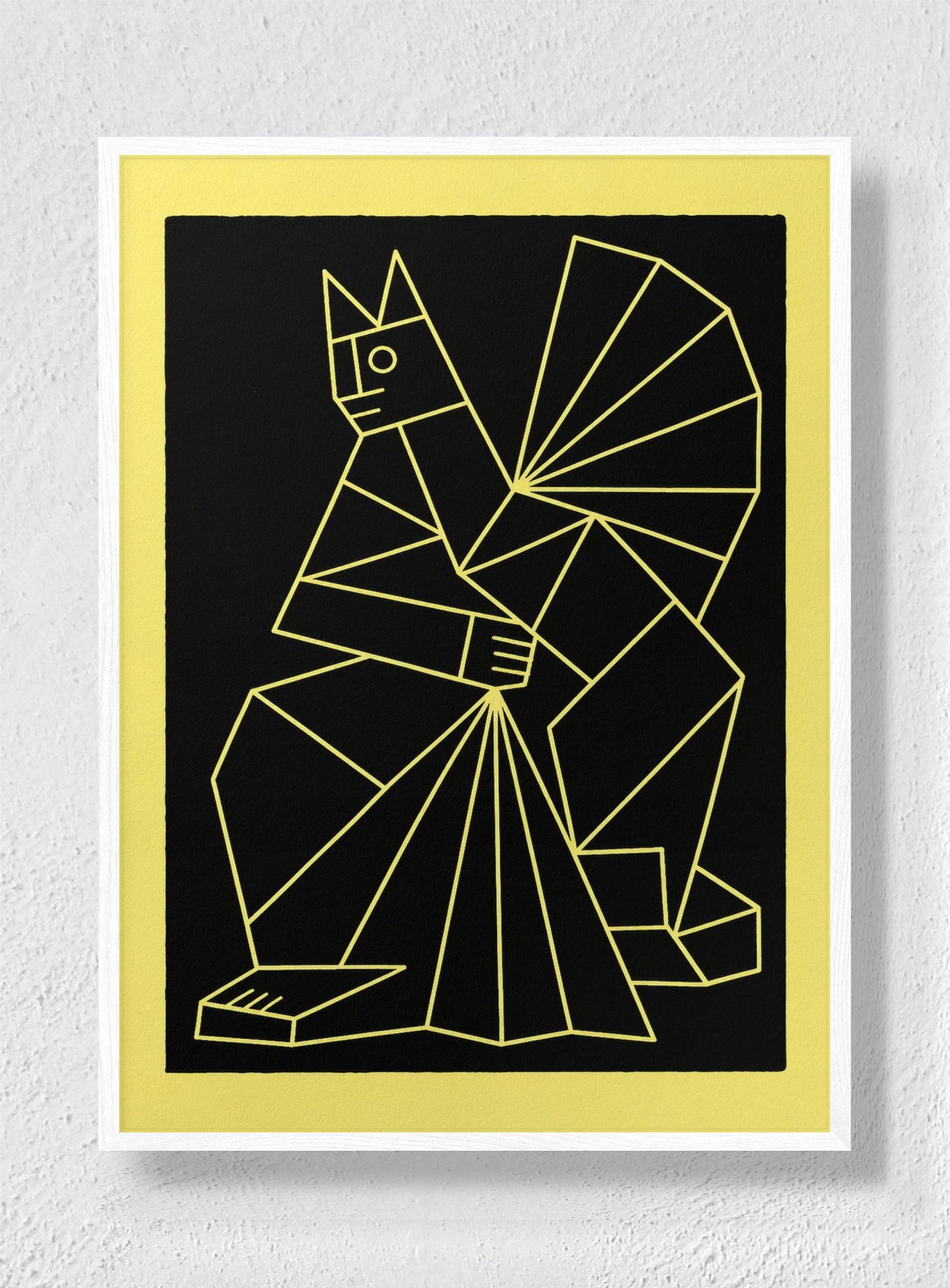 NIGHT ANIMAL - White Frame