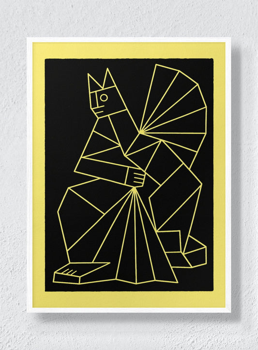 NIGHT ANIMAL - White Frame