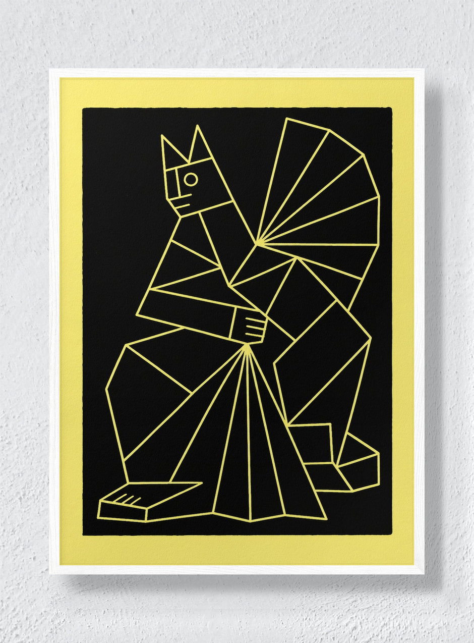 NIGHT ANIMAL - White Frame