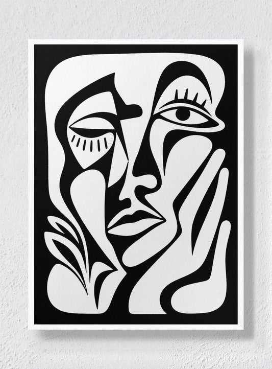 FACE STUDY - White Frame