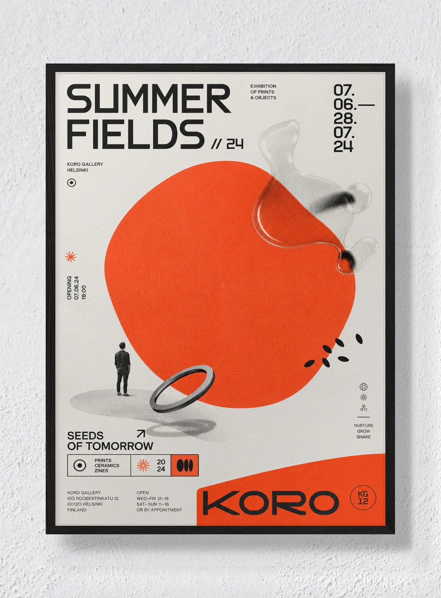 SUMMER FIELDS - Black Frame