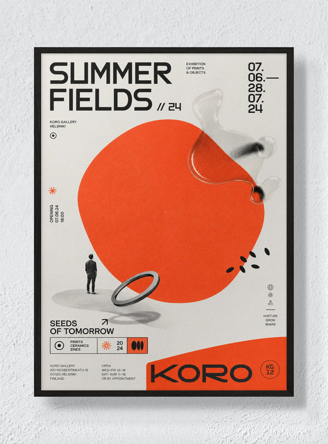 SUMMER FIELDS - Black Frame