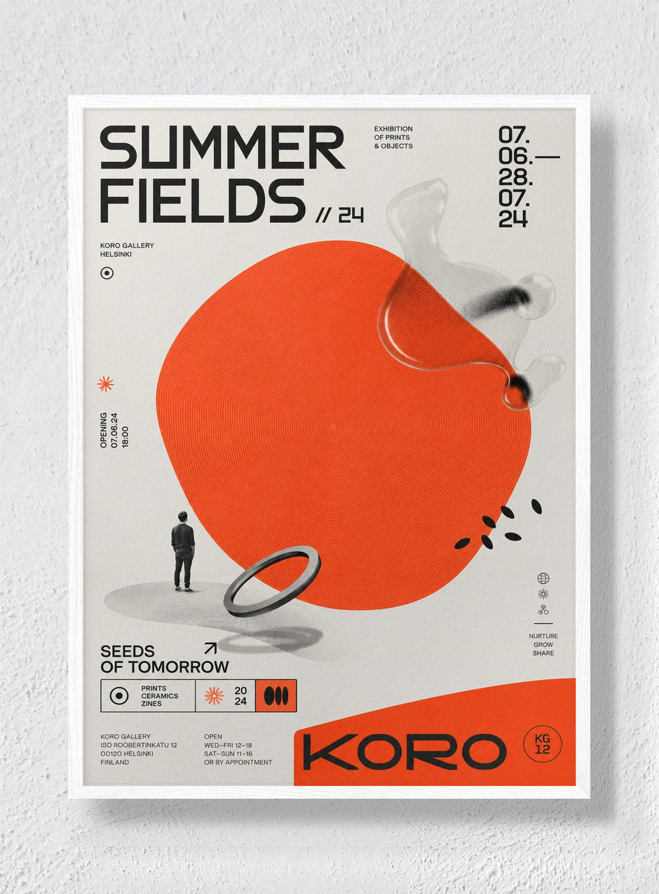 SUMMER FIELDS - White Frame