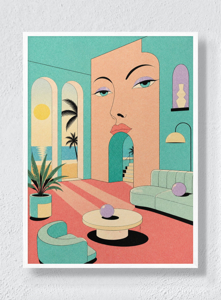 THE HOSTESS - White Frame