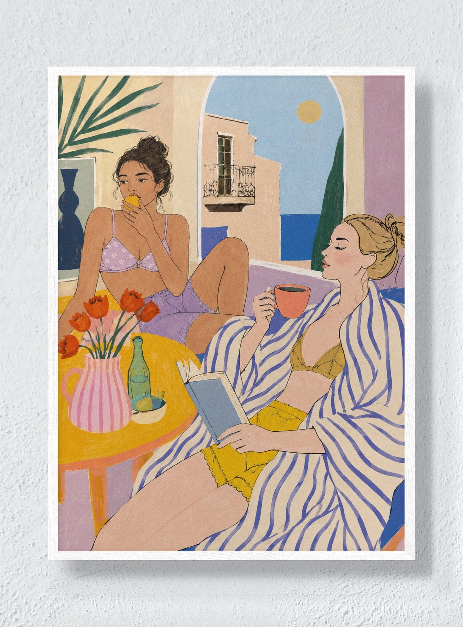 LONG LUNCH - White Frame