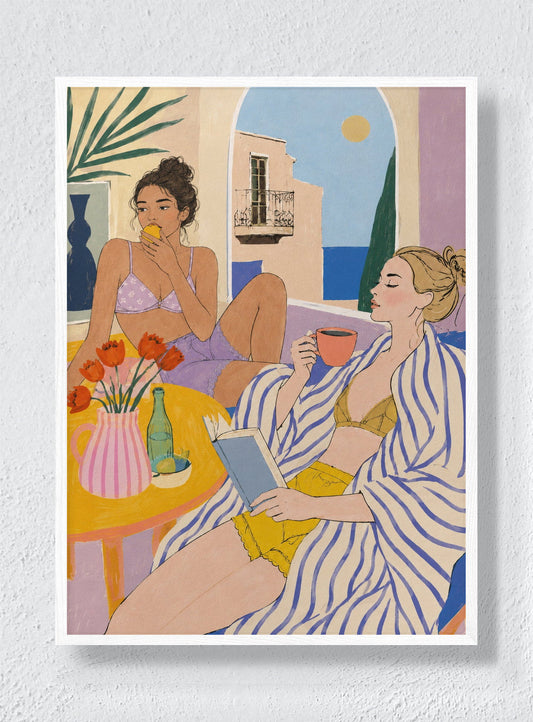 LONG LUNCH - White Frame