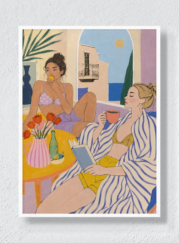 LONG LUNCH - White Frame