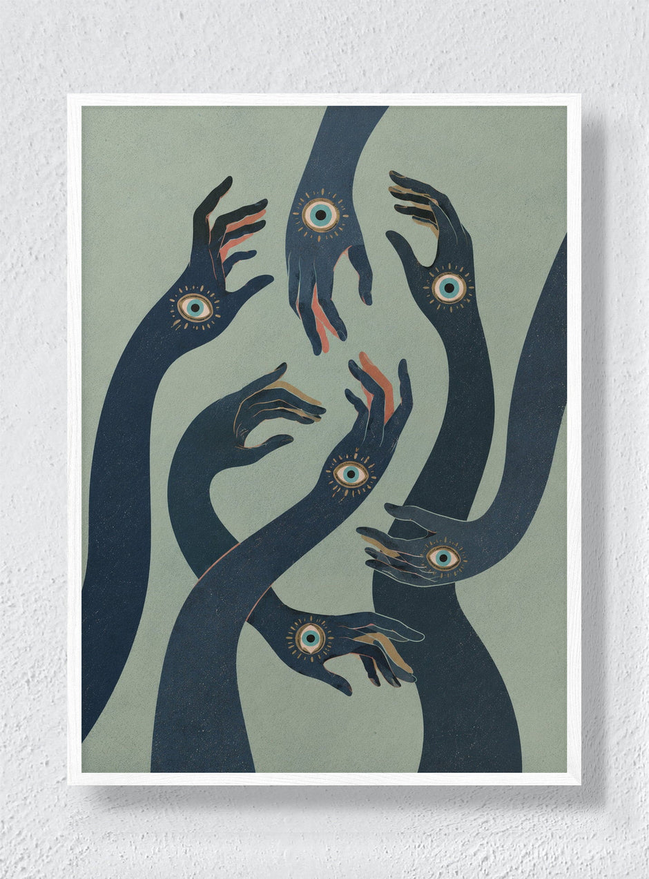TENDRILS - White Frame