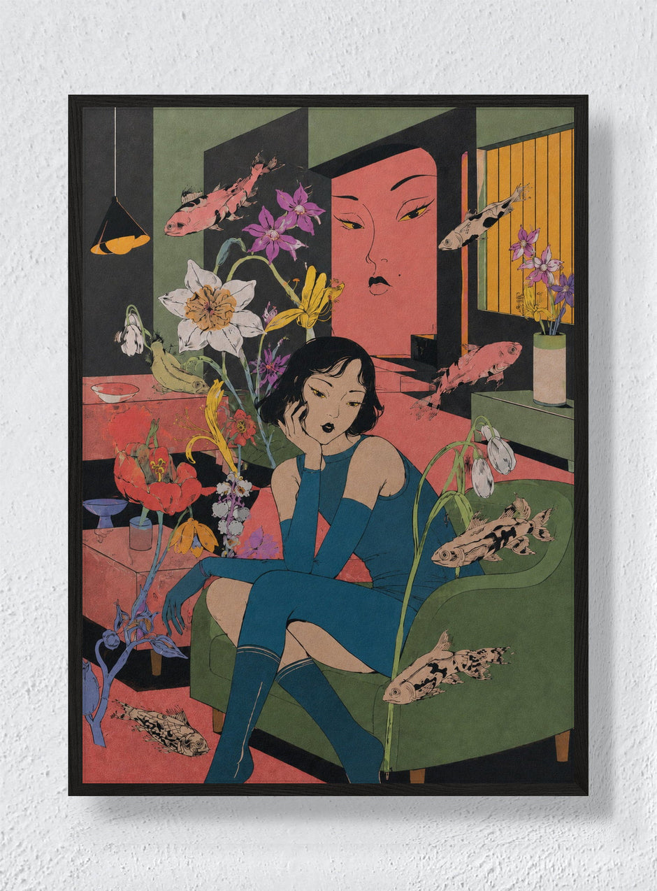 STILL LIFE WITH GUEST - Black Frame