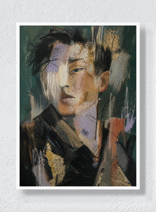 PORTRAIT OF A STRANGER - White Frame