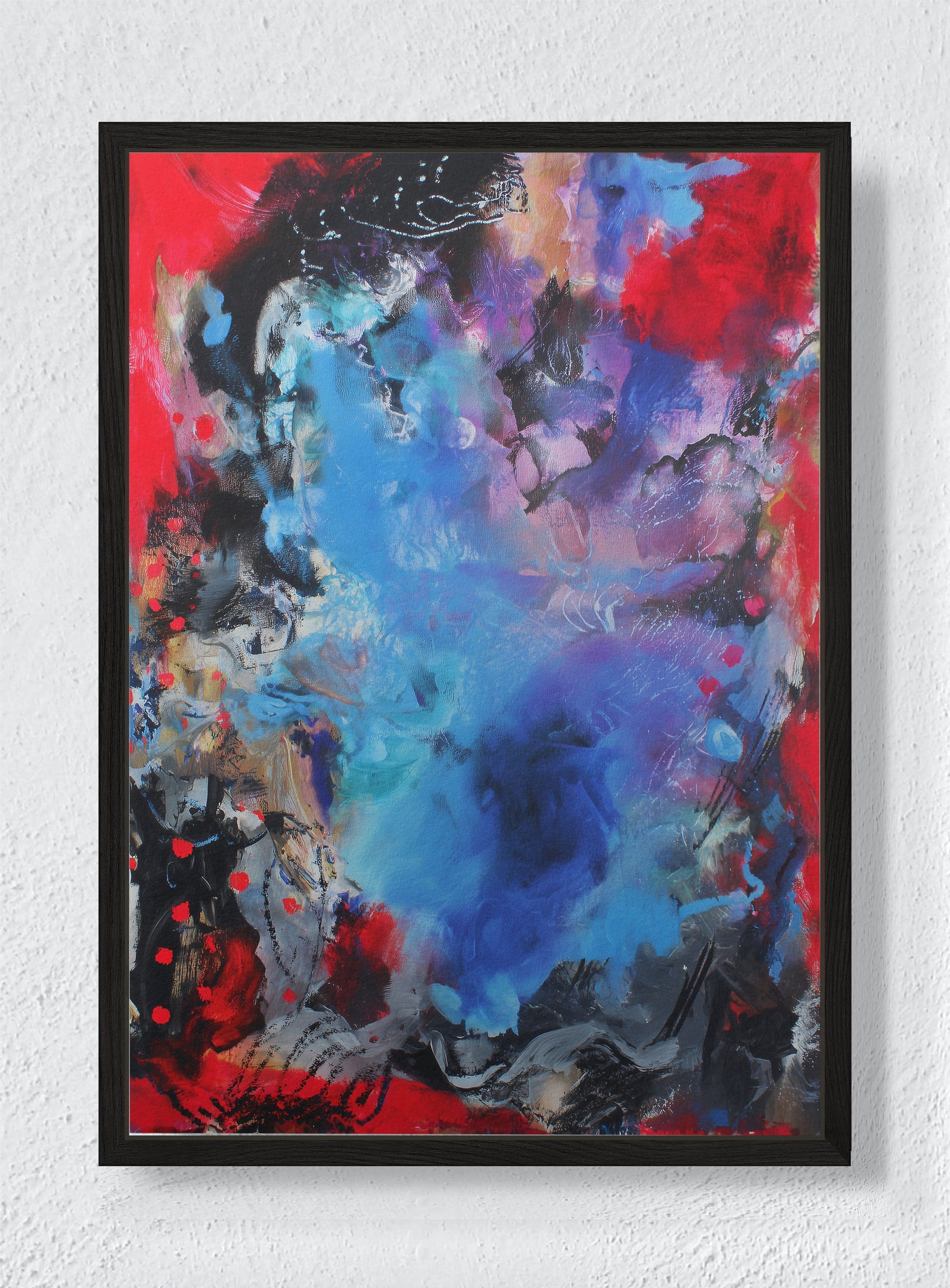 ASTRAL STORM - Black frame canvas