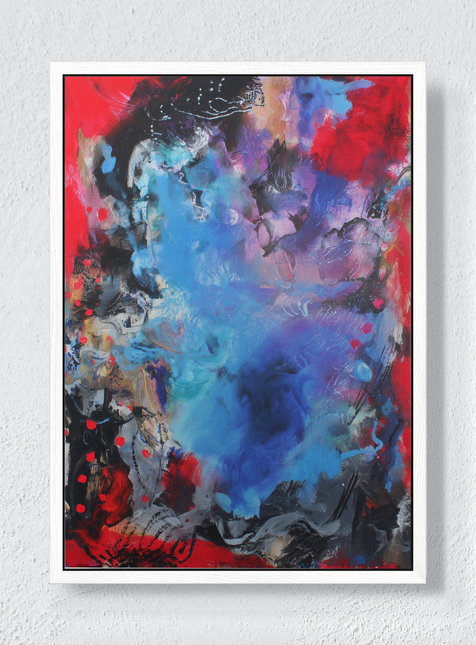 ASTRAL STORM - White frame canvas