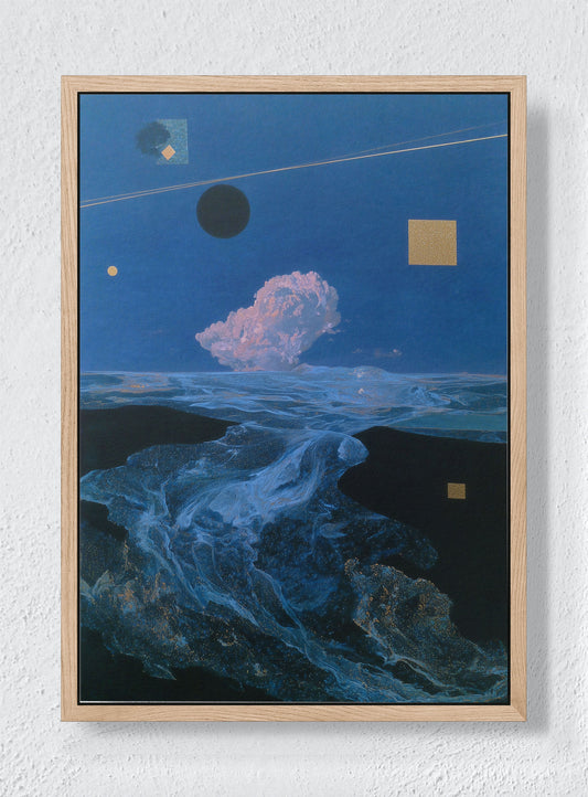 ASTRONOMER’S OCEAN - Natural frame canvas