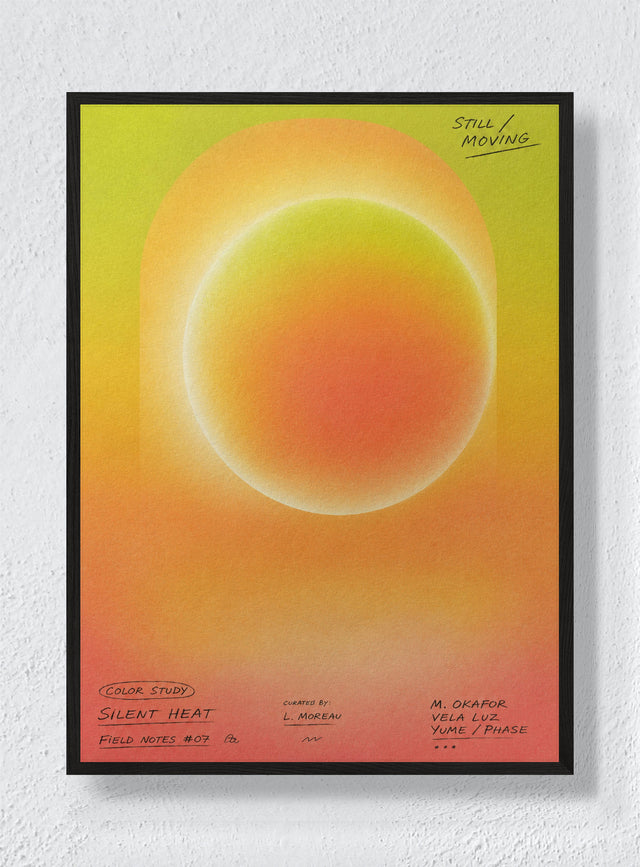 APRICOT HOUR - Black Frame