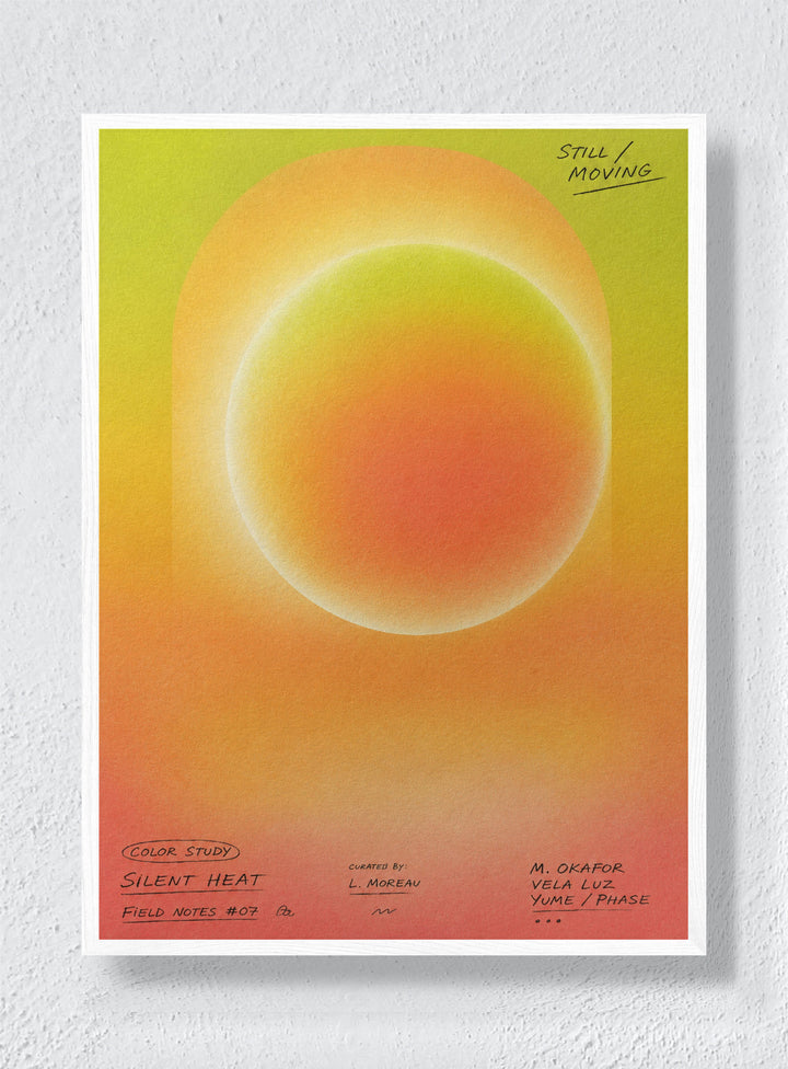 APRICOT HOUR - White Frame