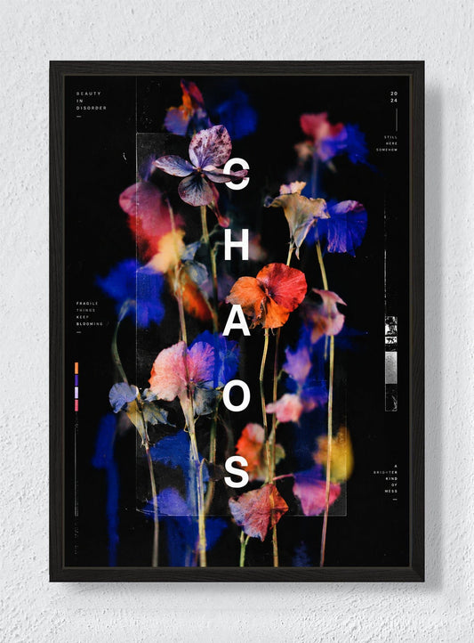 BEAUTY IN DISORDER - Black frame canvas