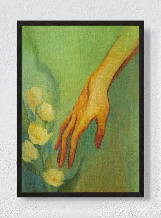 BEFORE THE GARDEN - Black frame canvas
