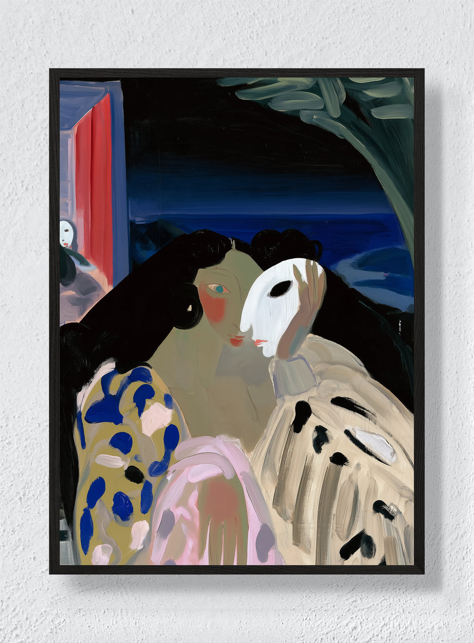 BEHIND THE MASK - Black Frame
