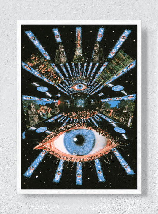 BEYOND THE WATCHING ROOM - White frame canvas