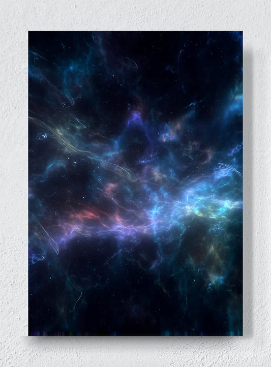 THE NEBULA HOLDS ITS BREATH - Unframed canvas