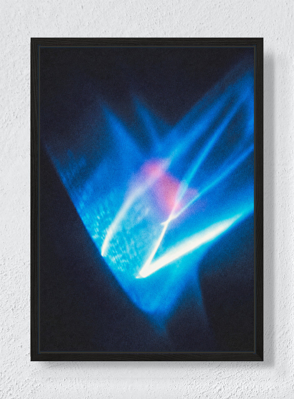 BLUE PRISM - Black frame canvas