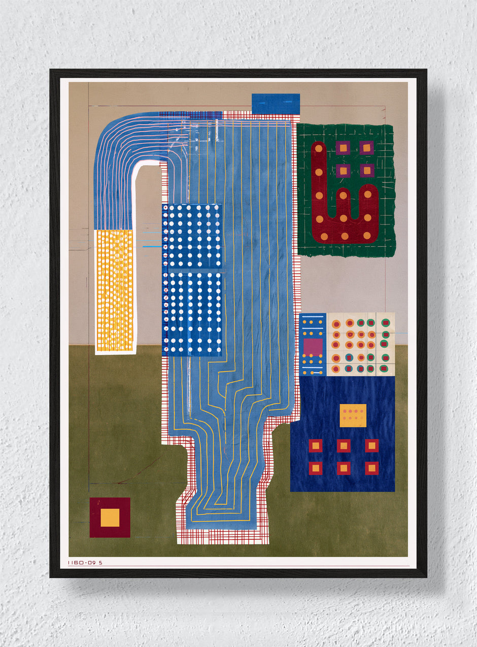 BLUE ROUTES THROUGH THE CITY - Black Frame