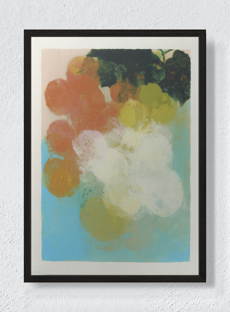 BLURRED SUMMER - Black frame canvas