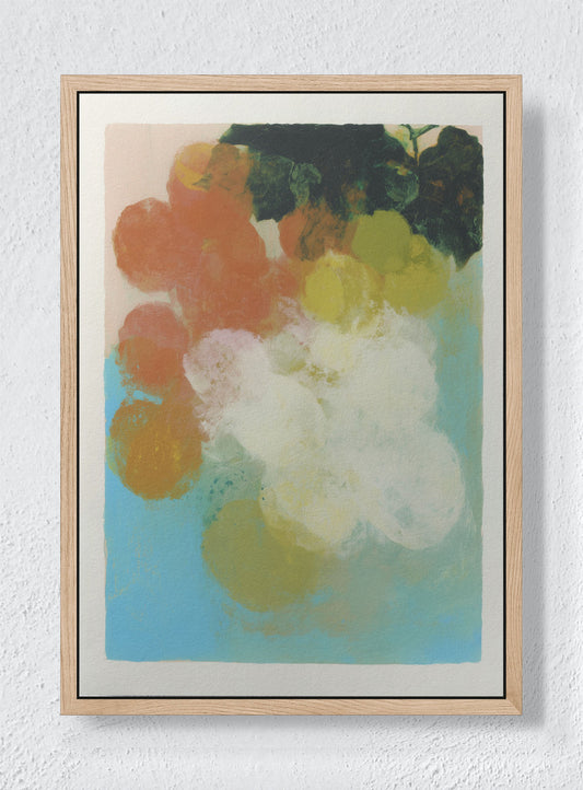 BLURRED SUMMER - Natural frame canvas