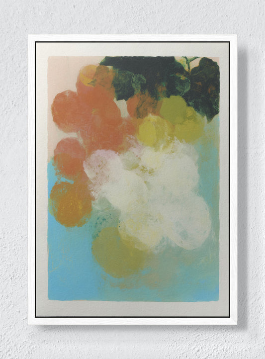 BLURRED SUMMER - White frame canvas