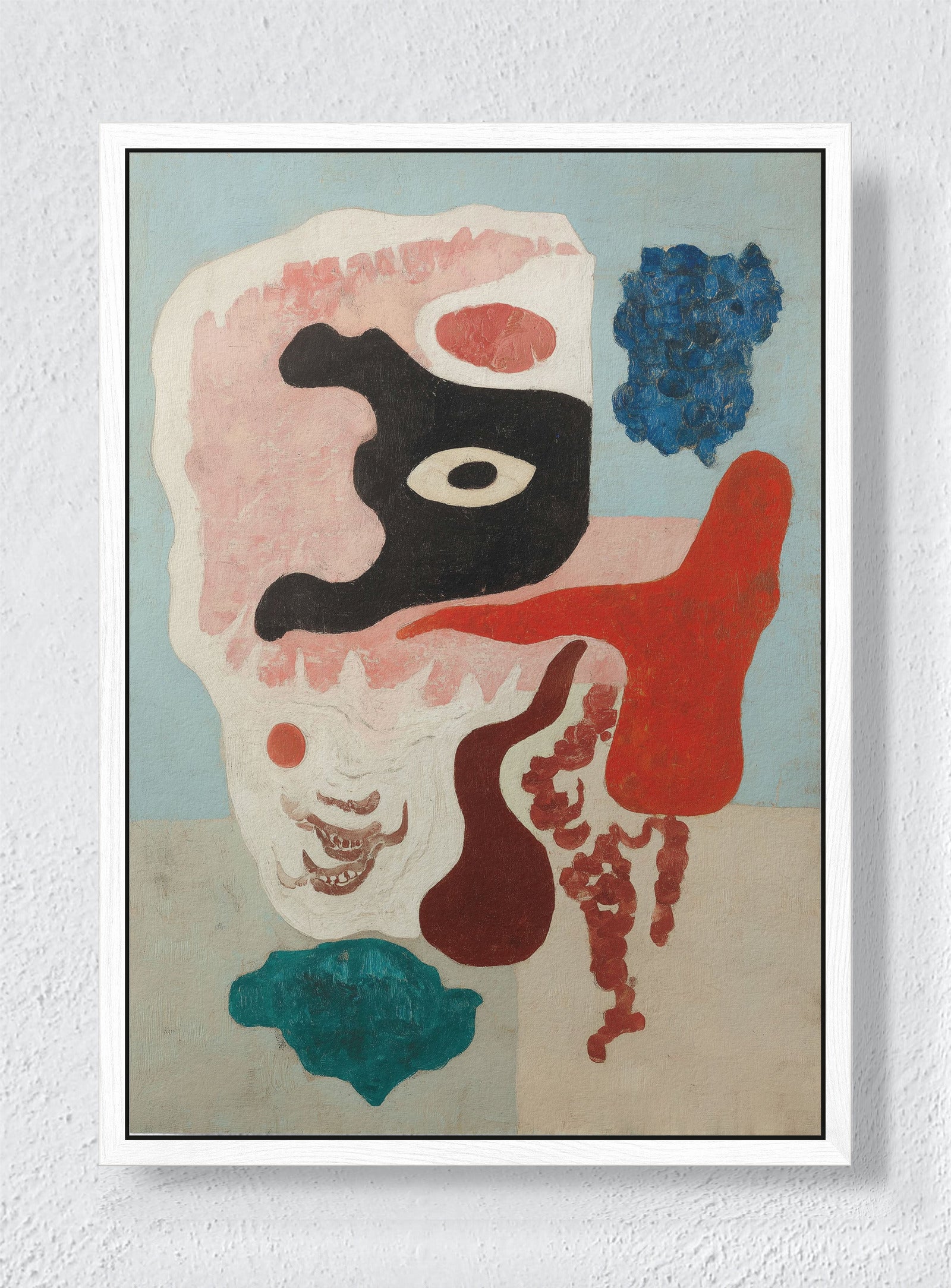 BODIES IN RECALL - White frame canvas
