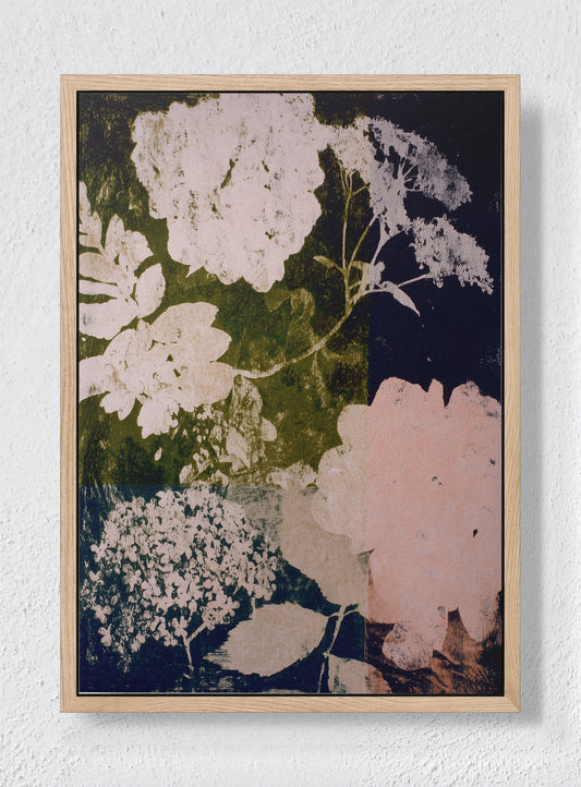 BOTANICAL PUNK - Natural frame canvas
