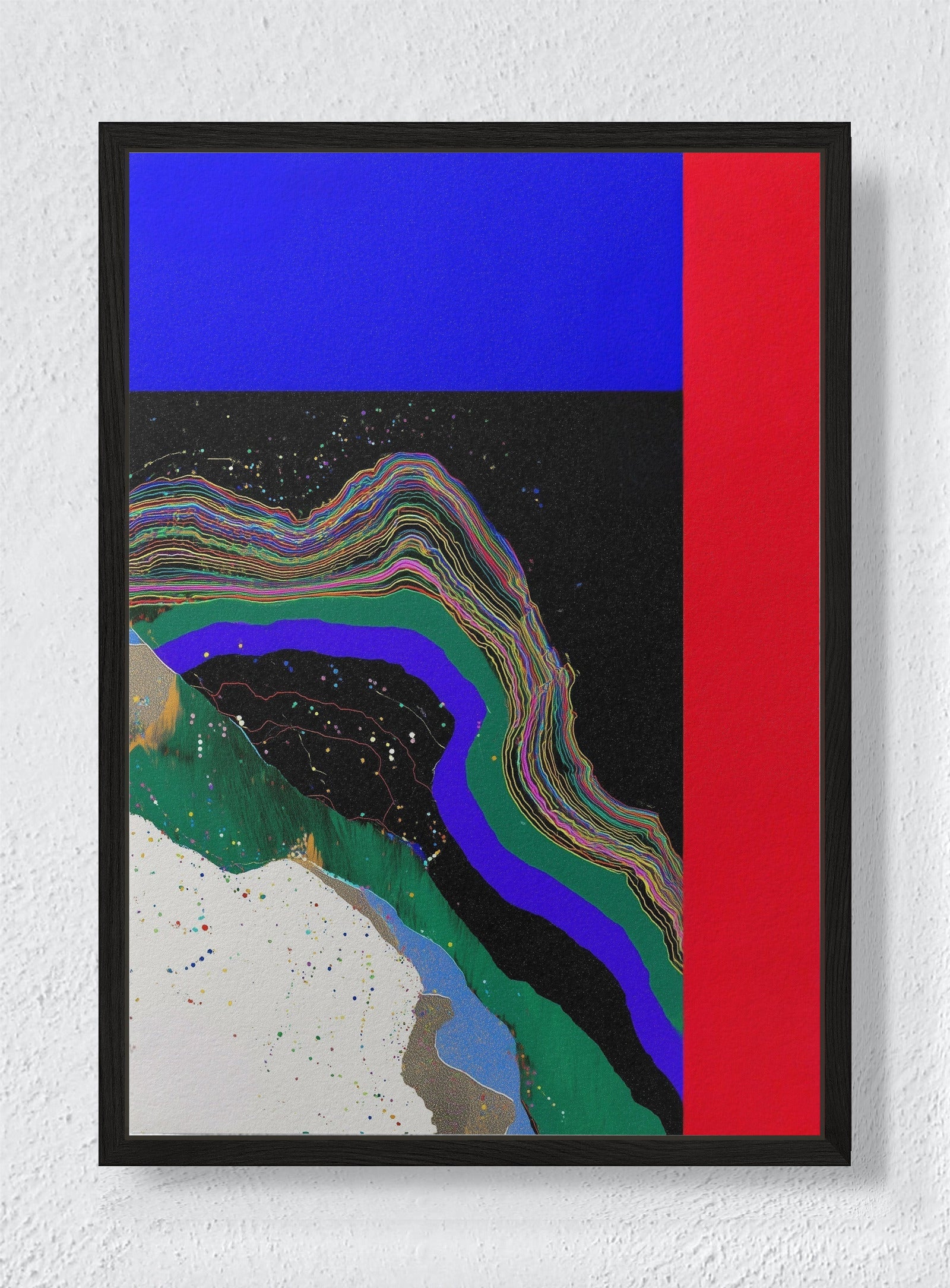 BOTANY AFTER MIDNIGHT - Black frame canvas